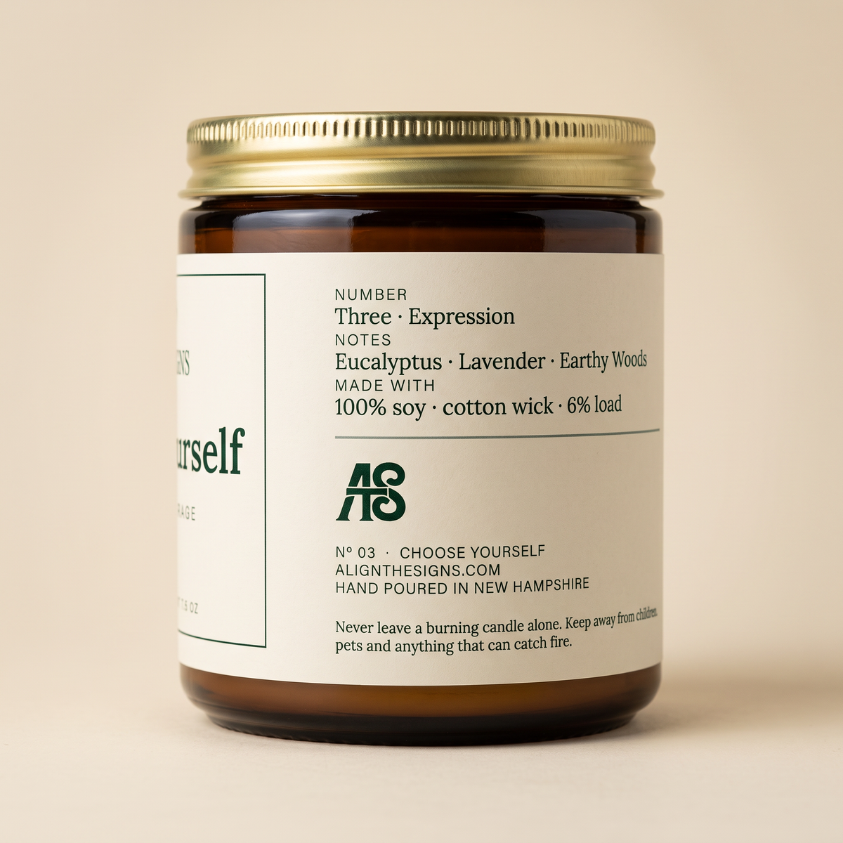 Choose Yourself — No. 03, scent notes panel