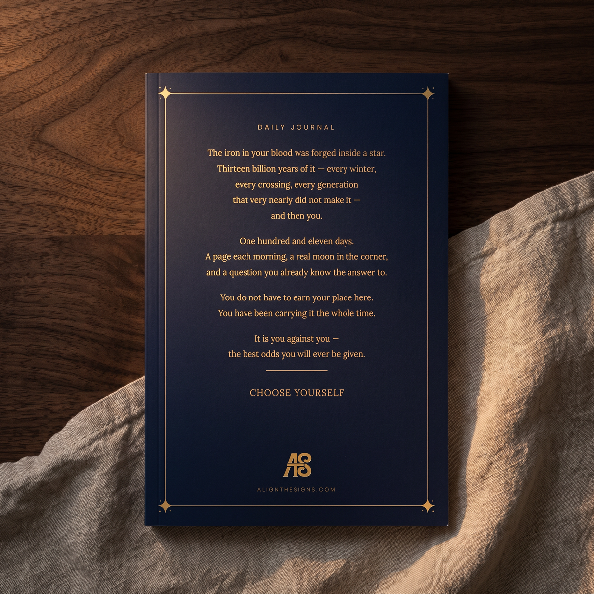 Following the Signs — Daily Journal, back cover