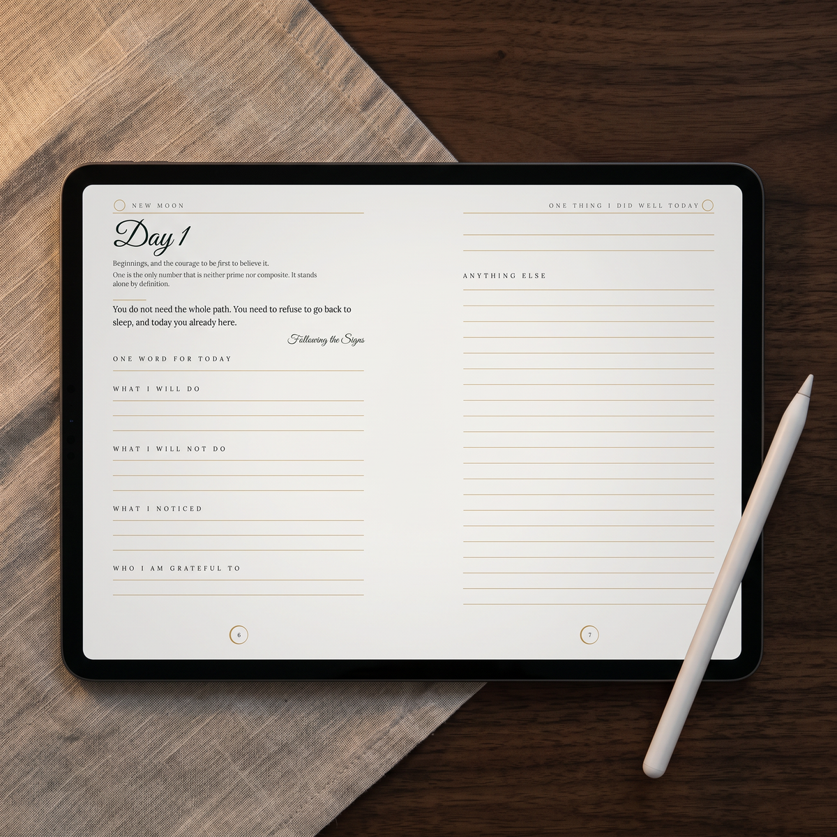 Daily Journal digital edition on an iPad