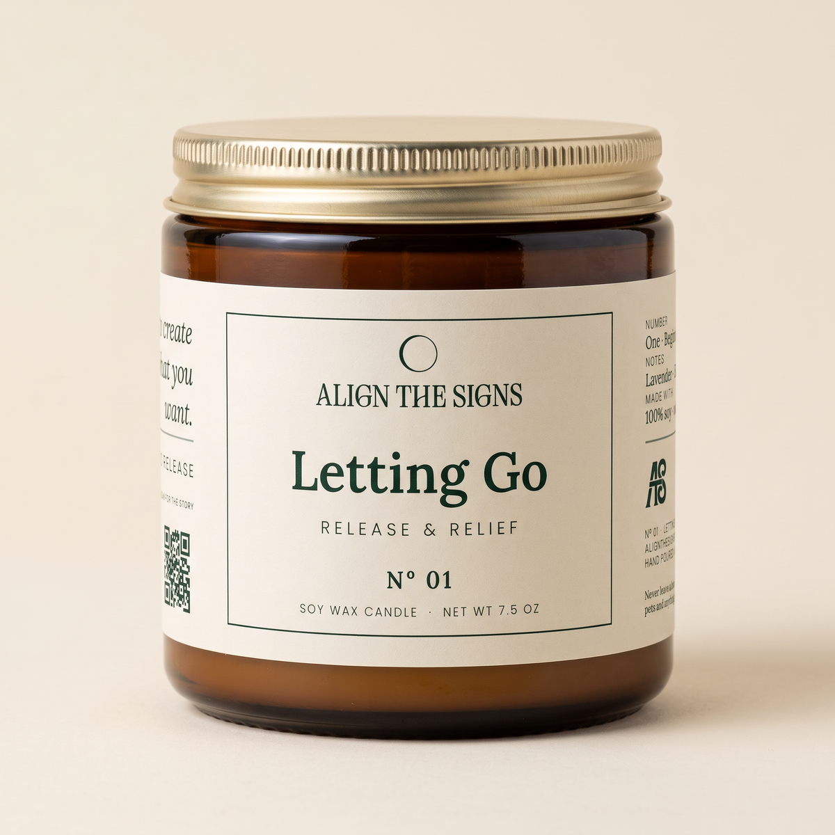 Letting Go — No. 01, front label