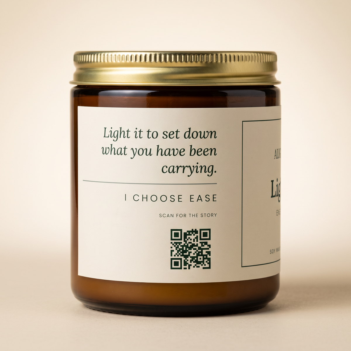 Lightness — No. 02, affirmation and QR panel