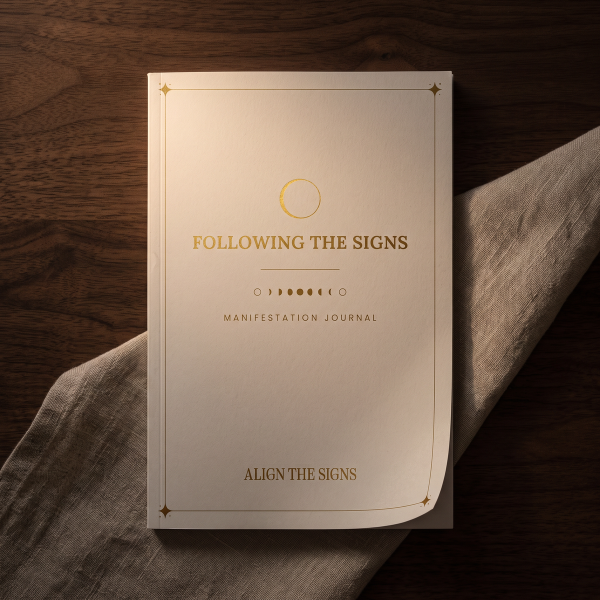 Following the Signs — Manifestation Journal, cream softcover