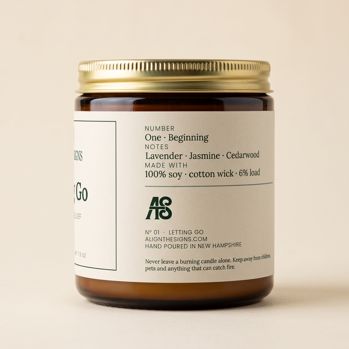 Letting Go — No. 01, scent notes panel