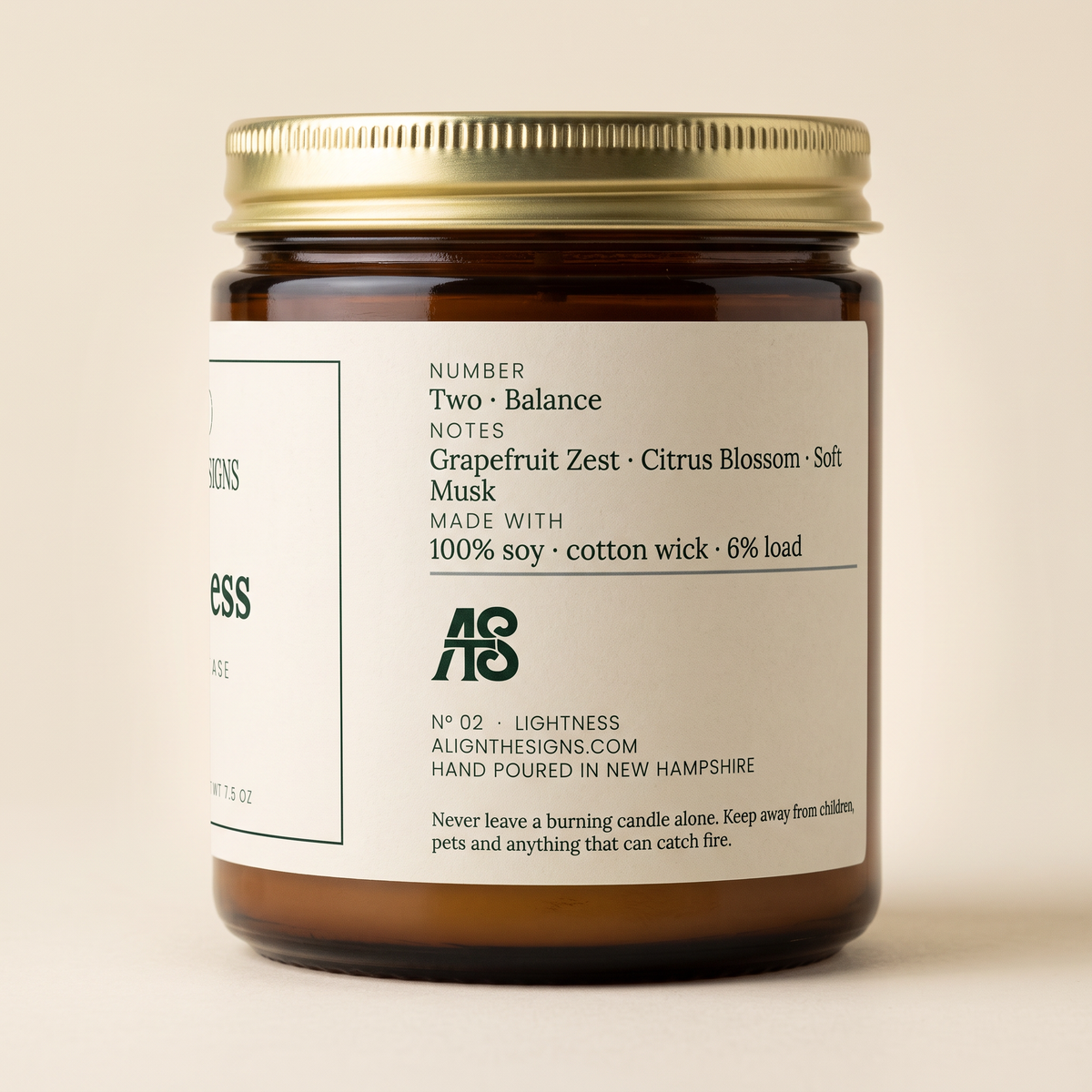 Lightness — No. 02, scent notes panel