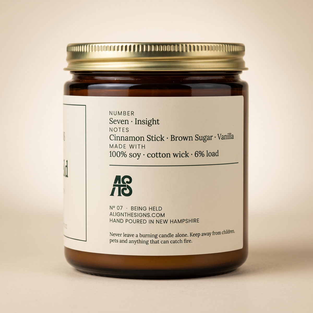 Being Held — No. 07, scent notes panel