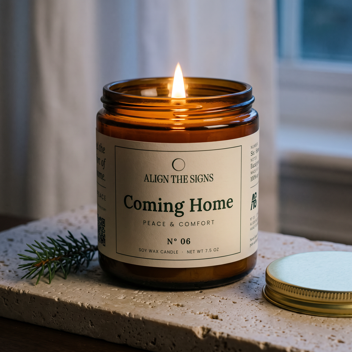 Coming Home — No. 06, lit at dusk