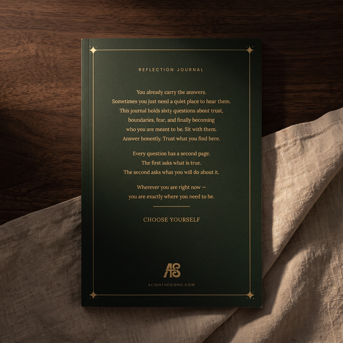 Following the Signs — Reflection Journal, back cover