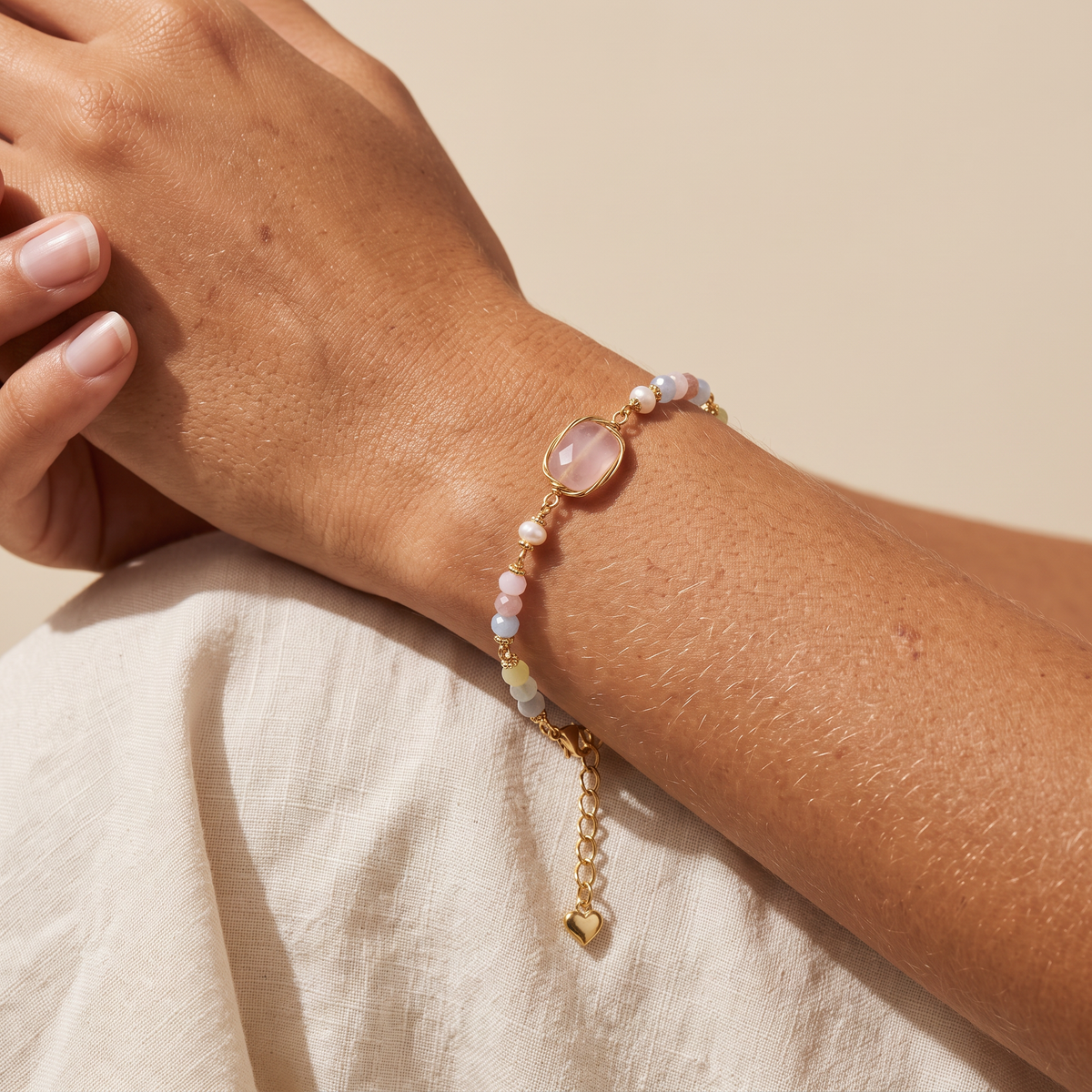 Still Water bracelet worn on the wrist